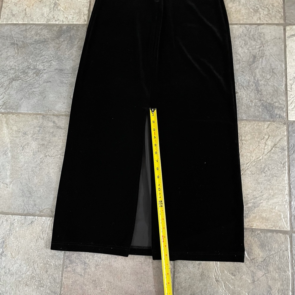 VELOUR SOFT COCKTAIL / FORMAL DRESS - Picture 7 of 10